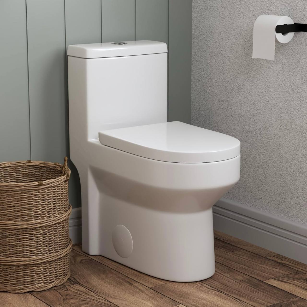 Compact toilet with cistern